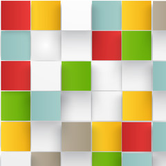 Vector Abstract geometric shape from gray cubes.