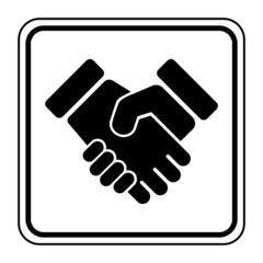 Logo poignée de main.