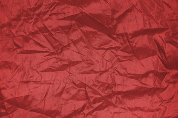 Red Wrinkle nylon sheet texture