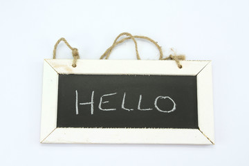 ardoise hello © ALF photo