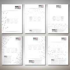 Three dimensional mesh stylish words- seo, web, www, url and