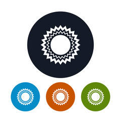 Icon abstrac sun , vector illustration