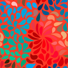 Seamless abstract floral pattern