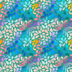 Seamless abstract floral pattern