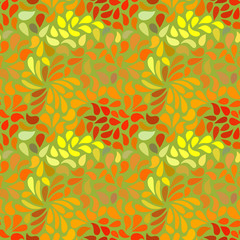 Seamless abstract floral pattern