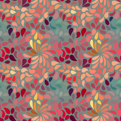 Seamless abstract floral pattern
