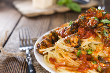Spaghetti with Mussels