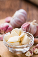 Obraz na płótnie Canvas Peeled Garlic