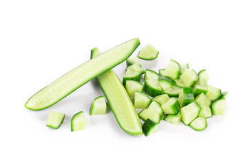 Fresh sliced cucumber.