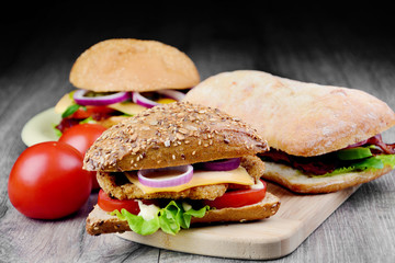 Homemade tasty sandwich