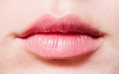 Fototapeta premium Close up of female lips