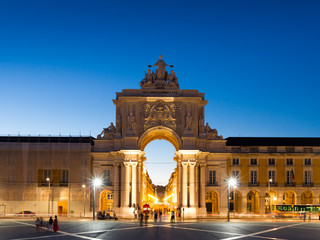 Fototapeta premium The Praca do Comercio (English: Commerce Square) is located in t