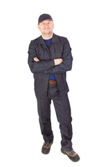 Obraz premium Worker with arms crossed.