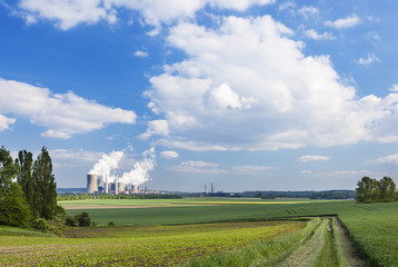 Power Station And Landscape