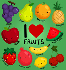 i love fruits