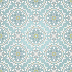 Seamless background with round elements