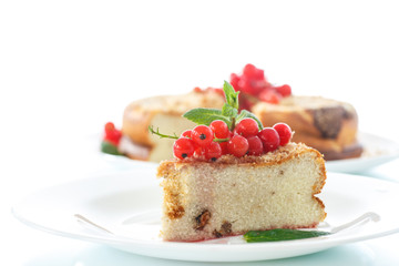 sweet curd pudding with berries