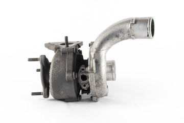 the silver turbo of the combustion engine