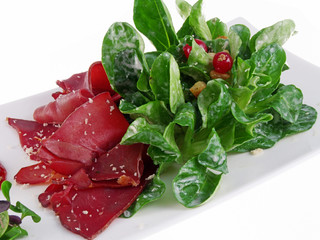 rehschinken mit winter salat
