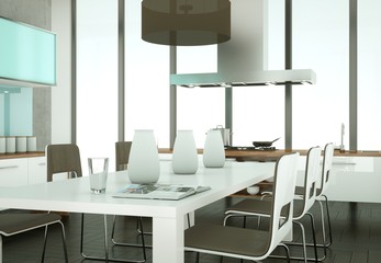 moderne Küche Interieur Design