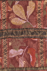 handmade sewed quilt