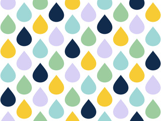 Raindrops Seamless Pattern