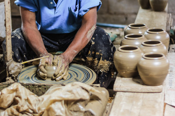 making pottery