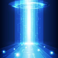 vector abstract future technology, electric telecom background