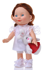 Doll with easter rabbit