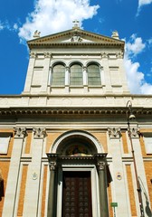 Obraz premium Little Sacro Cuore church in Rome near Termini station