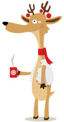 Cerf en hiver