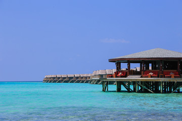 Resort in private island at Maldives
