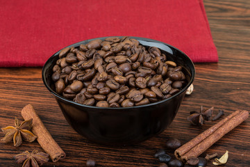 Roasted coffee beans