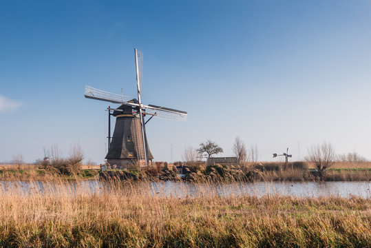 Windmill in Kinderdijk Netherlands