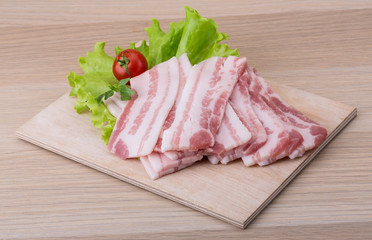 Fototapeta premium Sliced bacon