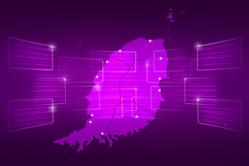 Grenada Map World map News Communication purple