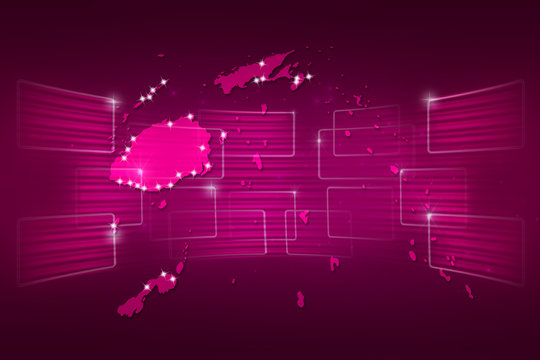 Fiji Islands Map World map News Communication pink