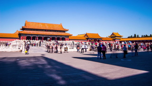 Motion Timelapse of Forbidden City in Beijing, China