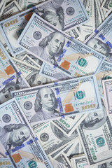 money in a chaotic manner on the floor