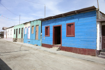 Fototapeta na wymiar Perù, Villaggio di pescatori