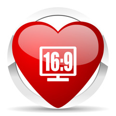 16 9 display valentine icon