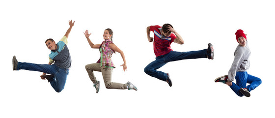 Hip hop dancers