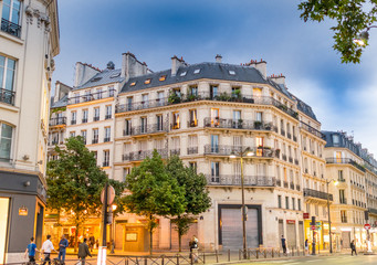 Ancient buildings of Paris, France