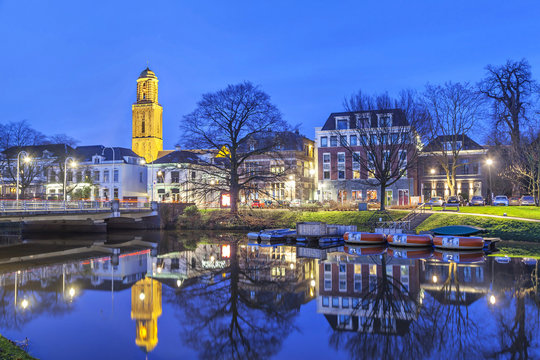 Zwolle in the evening, Netherlands