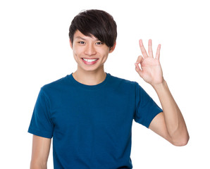 Man with ok sign