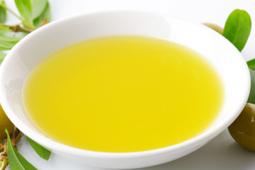 Bowl of olive oil