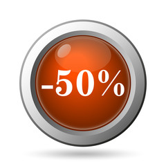 50 percent discount icon