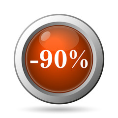 90 percent discount icon