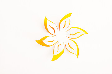 Greeting card with paper flower