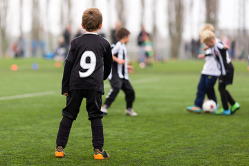 Obraz na płótnie Canvas Soccer training for boys